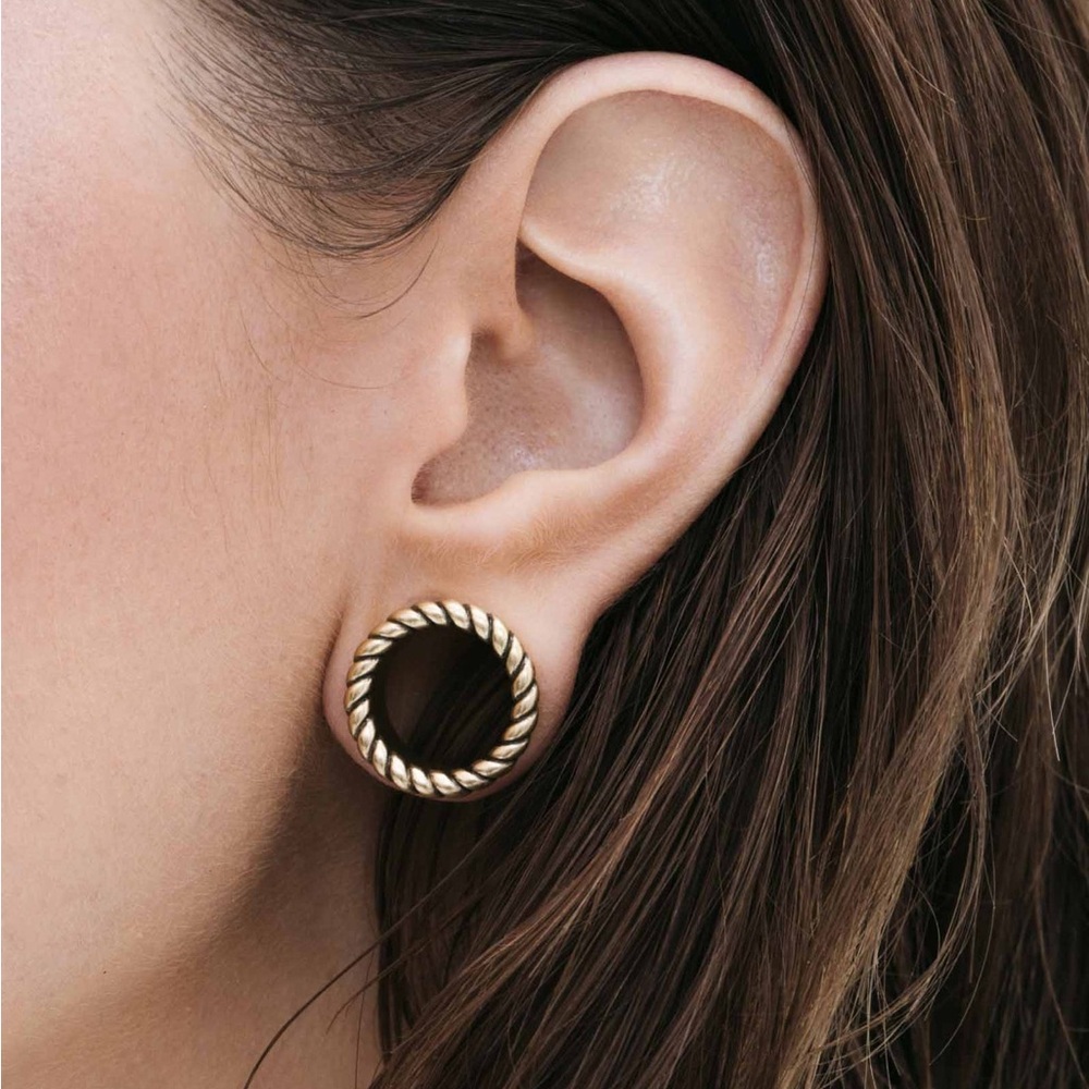 Ask & Embla Reverie Rope Tunnels 10mm/00G Silver NWOT